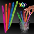 5" Single Color Glow Swizzle Stick